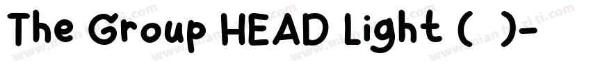 The Group HEAD Light (标题)字体转换